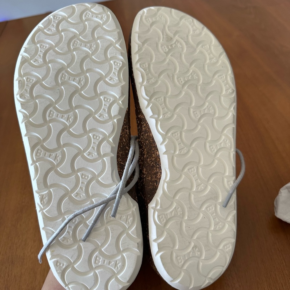 Birkenstock Gary Metalic Silver Lace-Up loafers new no box size 9.5 - Picture 11 of 12